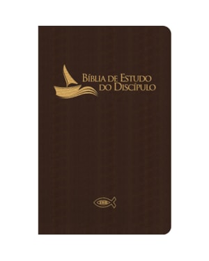BÍBLIA DE ESTUDO DO DISCÍPULO - LUXO REVISADA E ATUALIZADA (IBB) MARROM