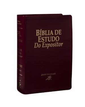 BÍBLIA DE ESTUDO DO EXPOSITOR, LETRA REGULAR, COM MAPA, CAPA COURO SINTÉTICO VINHO: NOVA VERSÃO TEXTUAL EXPOSITORA