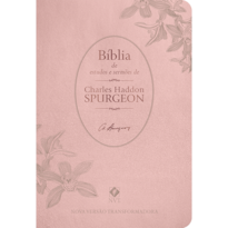 Biblia de estudo e sermões Spurgeon - Rosé