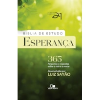 Bíblia de estudo Esperança - Capa dura - Verde luzes: 365 perguntas e respostas sobre a vida e a morte