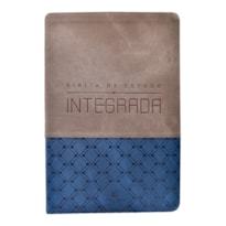 BÍBLIA DE ESTUDO INTEGRADA, NVI, CAPA LUXO, AZUL E GRAFITE - UMA PERSPECTIVA EM ORDEM CRONOLÓGICA DAS ESCRITURAS