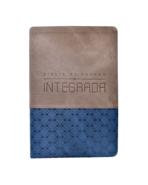 BÍBLIA DE ESTUDO INTEGRADA NVI, LETRA TRADICIONAL, UMA PERSPECTIVA EM ORDEM CRONOLÓGICA DAS ESCRITURAS, CAPA LUXO AZUL E GRAFITE