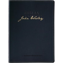 BÍBLIA DE ESTUDO JOHN WESLEY NAA - SBB - CAPA EM COURO SINTÉTICO AZUL: NOVA ALMEIDA ATUALIZADA (NAA)
