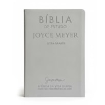 BÍBLIA DE ESTUDO JOYCE MEYER | NVI | LETRA GRANDE | CAPA CINZA