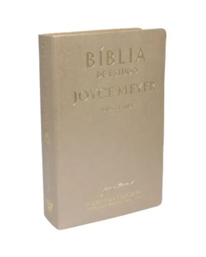 BÍBLIA DE ESTUDO JOYCE MEYER | NVI | LETRA GRANDE | CAPA LUXO DOURADA