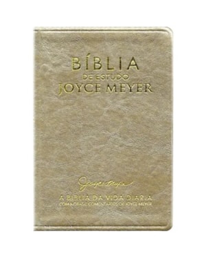 BÍBLIA DE ESTUDO JOYCE MEYER | NVI | LETRA MÉDIA | CAPA DOURADA