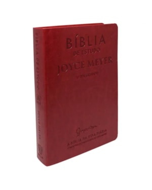 BÍBLIA DE ESTUDO JOYCE MEYER | NVI | LETRA MÉDIA | CAPA MARSALA