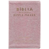 BÍBLIA DE ESTUDO JOYCE MEYER | NVI | LETRA MÉDIA | CAPA ROSA