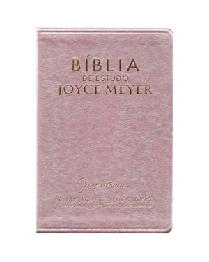 BÍBLIA DE ESTUDO JOYCE MEYER | NVI | LETRA MÉDIA | CAPA ROSA