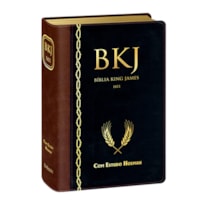 BÍBLIA DE ESTUDO KING JAMES - FIEL 1611 - MARROM E PRETO
