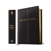 BÍBLIA DE ESTUDO NVT, LETRA REGULAR, COM MAPAS, DICIONÁRIO E CONCORDÂNCIA, CAPA LUXO DE COURO PRETA: CAPA PRETA