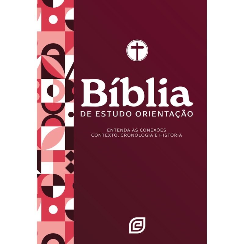 Bíblia de Estudo Orientação - Capa Red Minimal - Versão NVI 2001 (Nova Versão Internacional 2001): entenda as conexões, contexto, cronologia e história