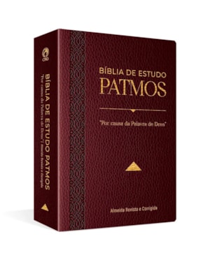 BÍBLIA DE ESTUDO PATMOS GRANDE LUXO VINHO