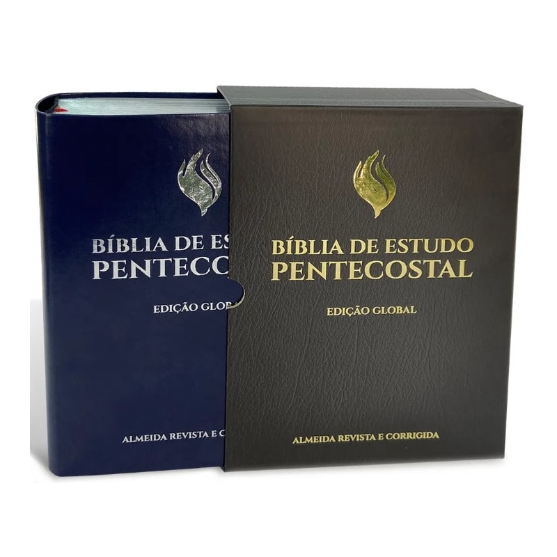 BIBLIA DE ESTUDO PENTECOSTAL GRANDE LUXO AZUL (EDICAO GLOBAL)