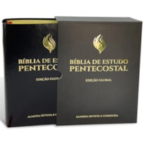 BÍBLIA DE ESTUDO PENTECOSTAL GRANDE LUXO PRETA COURO LEGÍTIMO (EDIÇÃO GLOBAL)