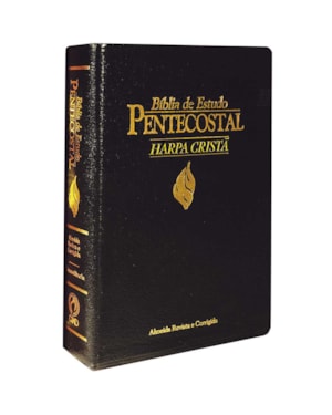 BÍBLIA DE ESTUDO PENTECOSTAL MÉDIA LUXO HARPA PRETA