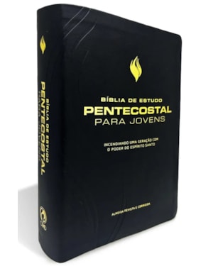 BÍBLIA DE ESTUDO PENTECOSTAL PARA JOVENS MÉDIA LUXO PRETA