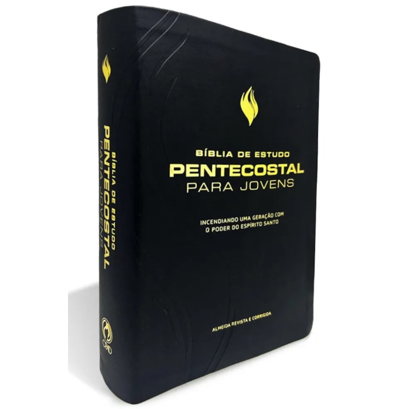 BÍBLIA DE ESTUDO PENTECOSTAL PARA JOVENS MÉDIA LUXO PRETA