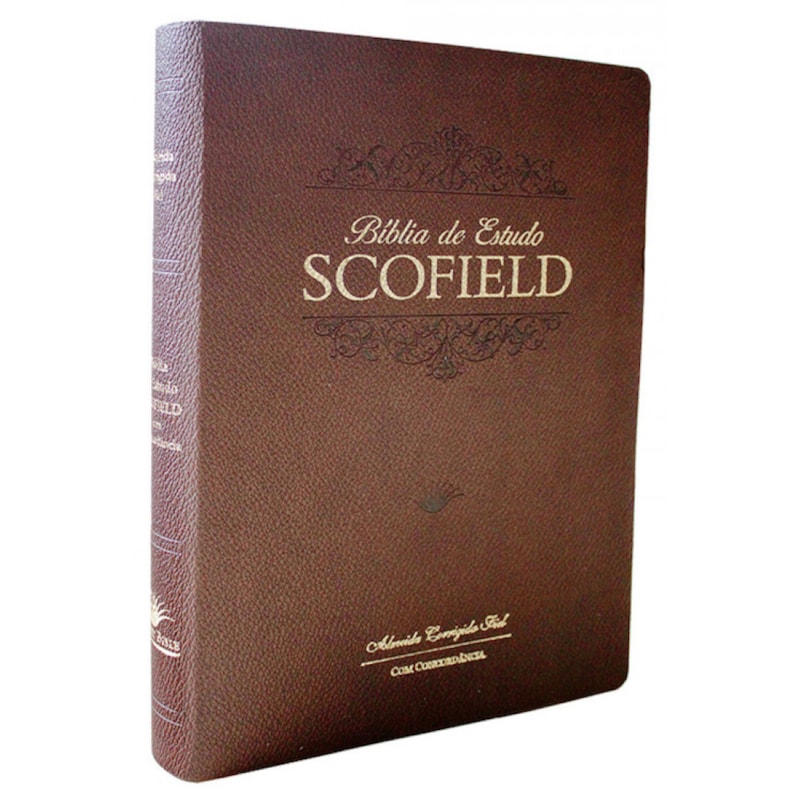 BÍBLIA DE ESTUDO SCOFIELD - CAPA LUXO MARROM