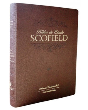BÍBLIA DE ESTUDO SCOFIELD - CAPA LUXO MARROM