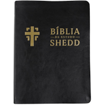 Bíblia de estudo Shedd - couro sintético preto