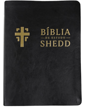 Bíblia de estudo Shedd - couro sintético preto