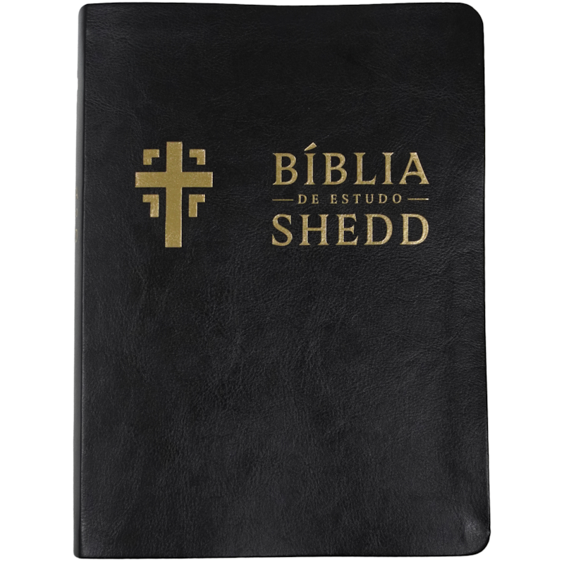 Bíblia de estudo Shedd - couro sintético preto