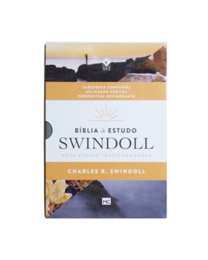 BÍBLIA DE ESTUDO SWINDOLL: NVT - CAPA PETRA