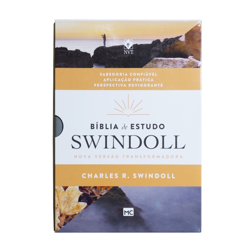 BÍBLIA DE ESTUDO SWINDOLL: NVT - CAPA PETRA