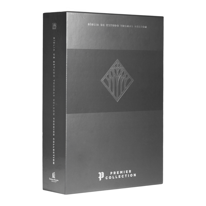BÍBLIA DE ESTUDO THOMAS NELSON, NVI, CAPA EM COURO LEGÍTIMO PRETO, LEITURA PERFEITA, PREMIER COLLECTION | BÍBLIA COM MAIS DE 50 MIL RECURSOS