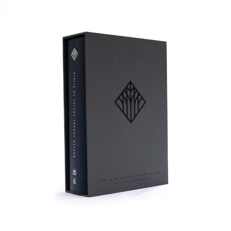 BÍBLIA DE ESTUDO THOMAS NELSON NVI, CAPA LUXO AZUL, LEITURA PERFEITA | BÍBLIA COM MAIS DE 50 MIL RECURSOS