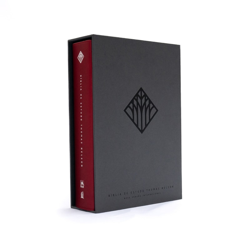 BÍBLIA DE ESTUDO THOMAS NELSON, NVI, CAPA LUXO VINHO, LEITURA PERFEITA | BÍBLIA COM MAIS DE 50 MIL RECURSOS