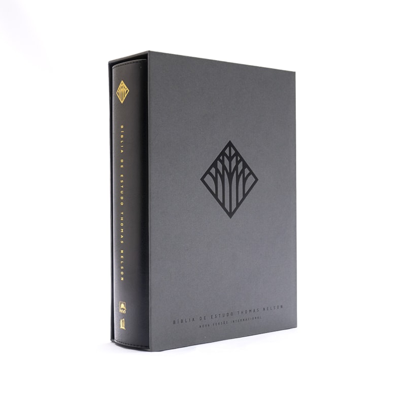 BÍBLIA DE ESTUDO THOMAS NELSON NVI, LETRA TRADICIONAL, FONTE LEITURA PERFEITA, COM MAPAS E MAIS DE 50 MIL RECURSOS, CAPA LUXO PRETA