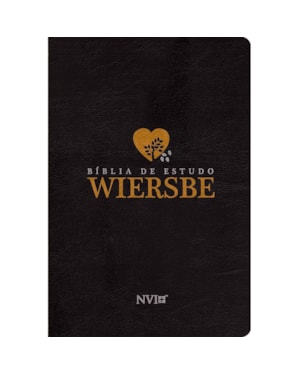 BÍBLIA DE ESTUDO WIERSBE - LUXO - NVI - PRETA