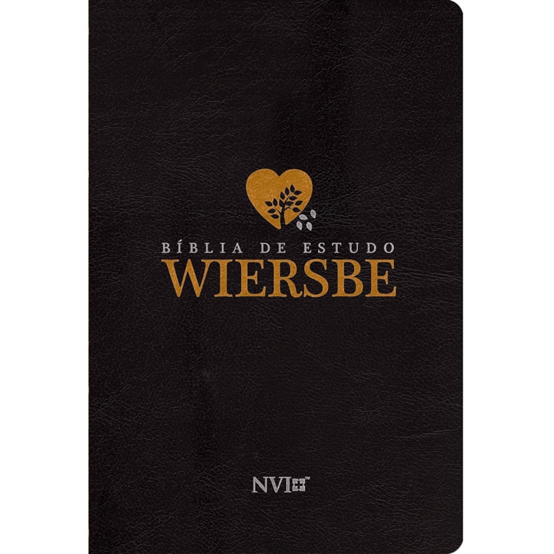 BÍBLIA DE ESTUDO WIERSBE - LUXO - NVI - PRETA