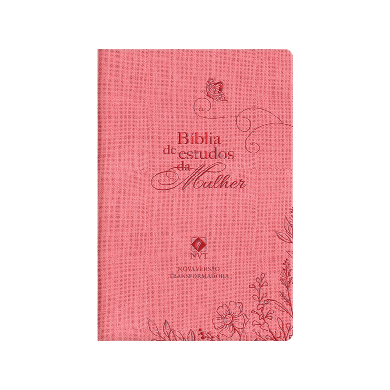 Biblia de estudos da mulher rosa: Com estudos e reflexões de gênesis a apocalipse