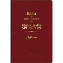 Bíblia de estudos e sermões de Charles H. Spurgeon - Bordô