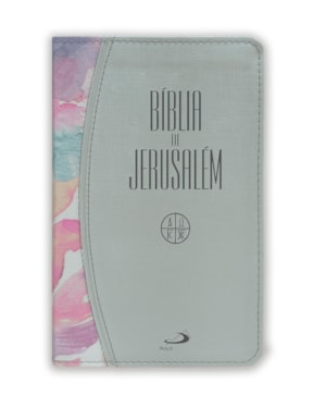 Bíblia de Jerusalém - Média / Zíper - Cinza