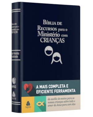 Bíblia de recursos para o ministério com crianças - APEC - Luxo PU Azul: ferramenta de auxílio de ensino para as nossas crianças sobre todo o amor de Jesus para com elas