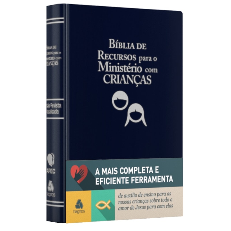 Bíblia de recursos para o ministério com crianças - APEC - Luxo PU Azul: ferramenta de auxílio de ensino para as nossas crianças sobre todo o amor de Jesus para com elas