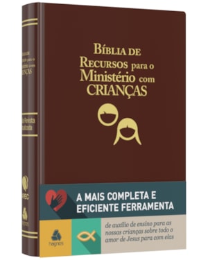 Bíblia de recursos para o ministério com crianças - APEC - Luxo PU marrom: ferramenta de auxílio de ensino para as nossas crianças sobre todo o amor de Jesus para com elas