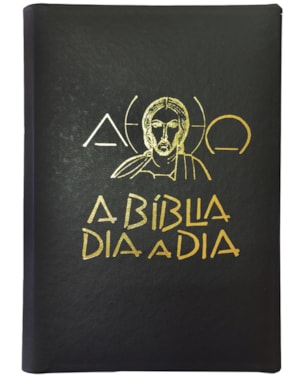 BÍBLIA DIA A DIA 2024 - LUXO - SINTÉTICO LISO (PU PRETO)