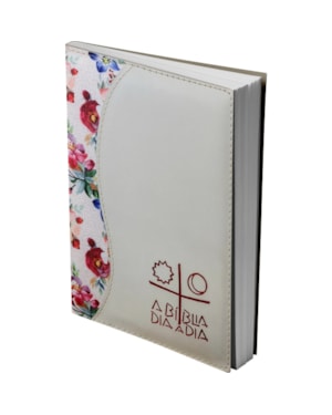 BÍBLIA DIA A DIA 2025 - LUXO - FLORAL/MARFIM