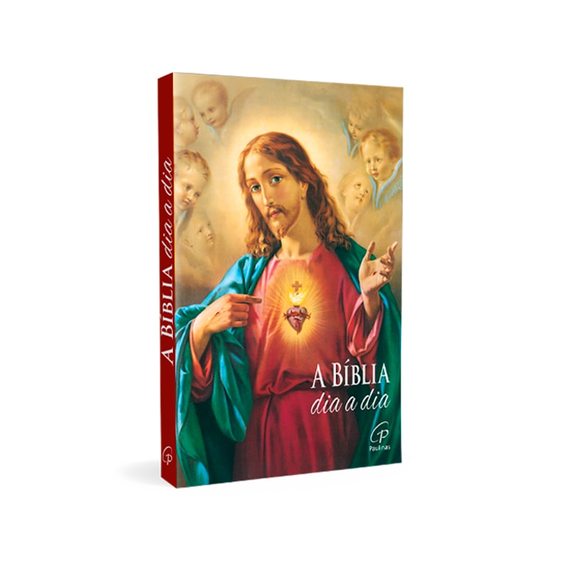 BÍBLIA DIA A DIA 2026 - CAPA CRISTAL - CORAÇÃO DE JESUS