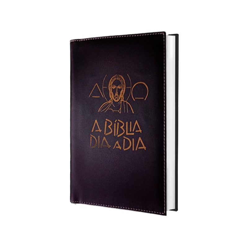 BÍBLIA DIA A DIA 2026 - LUXO - SINTÉTICO LISO (PU PRETO)