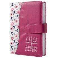 BÍBLIA DIA A DIA 2027 - LUXO - FLORAL/PINK (LINGUETA)