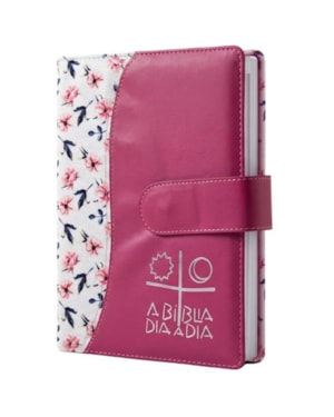 BÍBLIA DIA A DIA 2027 - LUXO - FLORAL/PINK (LINGUETA)