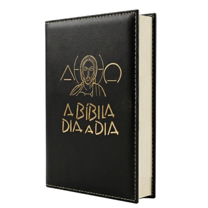 BÍBLIA DIA A DIA 2027 - LUXO - SINTÉTICO LISO (PU PRETO)
