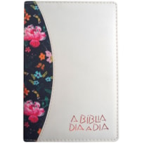 BIBLIA DIA A DIA LUXO FLORES ESCURAS CHEVROUX/MARFIM