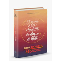 BÍBLIA DIA E NOITE - DEVOCIONAL 365 DIAS NAA, LETRA REGULAR, COM MAPA, CAPA DURA ILUSTRADA: TERRACOTA LETTERING: NOVA ALMEIDA ATUALIZADA (NAA)
